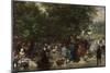 Afternoon in the Tuileries Gardens-Adolph Friedrich Erdmann von Menzel-Mounted Giclee Print