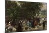 Afternoon in the Tuileries Gardens-Adolph Friedrich Erdmann von Menzel-Mounted Giclee Print