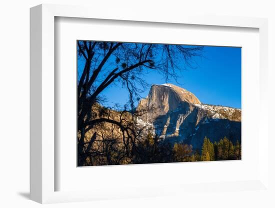 Afternoon light on Half Dome in winter, Yosemite National Park, California, USA-Russ Bishop-Framed Photographic Print