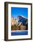 Afternoon light on Half Dome in winter, Yosemite National Park, California, USA-Russ Bishop-Framed Photographic Print