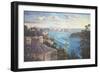 Afternoon Light Sydney Harbour-John Bradley-Framed Premium Giclee Print