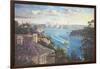 Afternoon Light Sydney Harbour-John Bradley-Framed Giclee Print