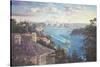 Afternoon Light Sydney Harbour-John Bradley-Stretched Canvas