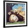 Afternoon Nap With Cub-Kestrel Michaud-Framed Giclee Print