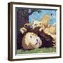 Afternoon Nap With Cub-Kestrel Michaud-Framed Giclee Print