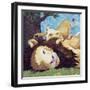 Afternoon Nap With Cub-Kestrel Michaud-Framed Giclee Print