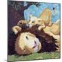 Afternoon Nap With Cub-Kestrel Michaud-Mounted Giclee Print