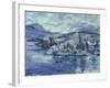 Afternoon on Lake Lucerne, 1924-Lovis Corinth-Framed Giclee Print