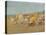 Afternoon on the Beach at Carolles; L'Apres-Midi Sur La Plage De Carolles-Georges Hoffman-Stretched Canvas