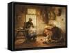 Afternoon Pastimes-Evert Pieters-Framed Stretched Canvas