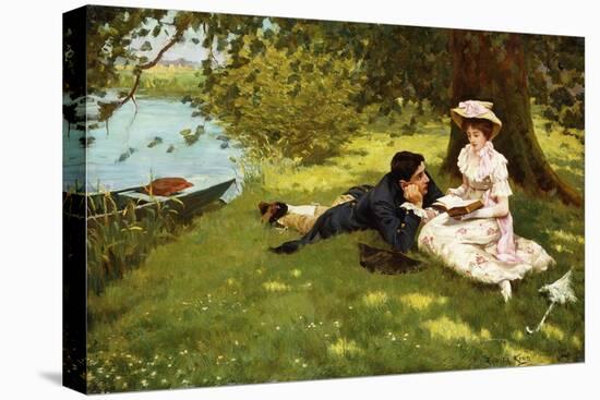 Afternoon Pastimes-Edward R. King-Stretched Canvas