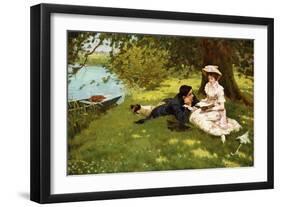 Afternoon Pastimes-Edward R. King-Framed Giclee Print