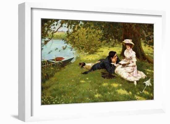 Afternoon Pastimes-Edward R. King-Framed Giclee Print