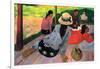 Afternoon Quiet Hour-Paul Gauguin-Framed Art Print