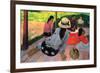 Afternoon Quiet Hour-Paul Gauguin-Framed Premium Giclee Print