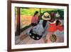 Afternoon Quiet Hour-Paul Gauguin-Framed Premium Giclee Print