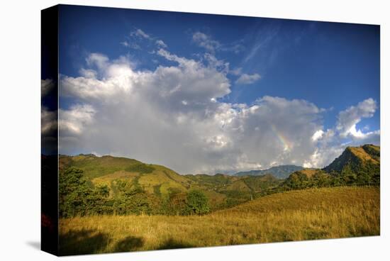 Afternoon Rainbow and Clouds-Nish Nalbandian-Stretched Canvas
