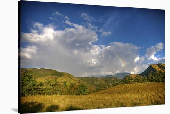 Afternoon Rainbow and Clouds-Nish Nalbandian-Stretched Canvas