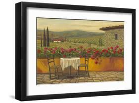 Afternoon Reds On Wall-null-Framed Art Print