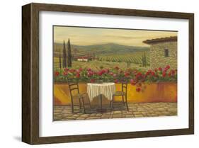 Afternoon Reds On Wall-null-Framed Art Print