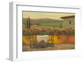 Afternoon Reds On Wall-null-Framed Art Print
