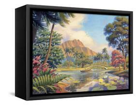 Afternoon Reflections-Kerne Erickson-Framed Stretched Canvas