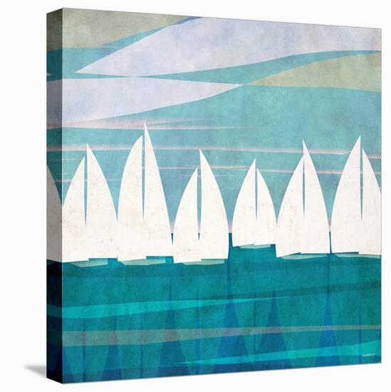 Afternoon Regatta I-Dan Meneely-Stretched Canvas