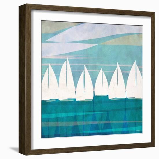 Afternoon Regatta I-Dan Meneely-Framed Premium Giclee Print