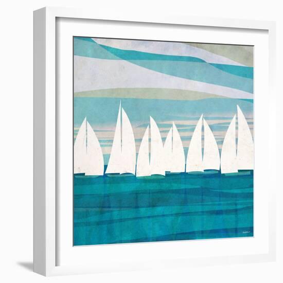 Afternoon Regatta II-Dan Meneely-Framed Premium Giclee Print