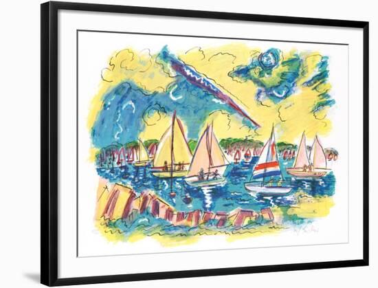 Afternoon Sails-Wayne Ensrud-Framed Limited Edition