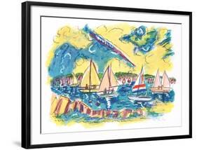 Afternoon Sails-Wayne Ensrud-Framed Limited Edition