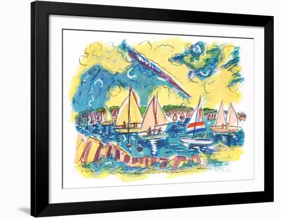 Afternoon Sails-Wayne Ensrud-Framed Limited Edition