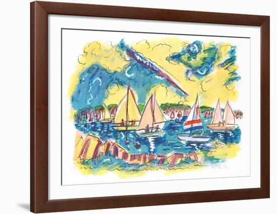 Afternoon Sails-Wayne Ensrud-Framed Limited Edition