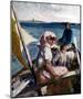 Afternoon Sea Breeze-Albert Edelfelt-Mounted Art Print