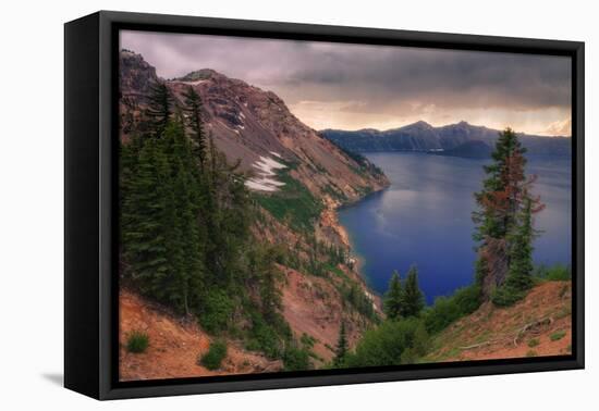 Afternoon Storm at Crater Lake, Oregon-Vincent James-Framed Stretched Canvas