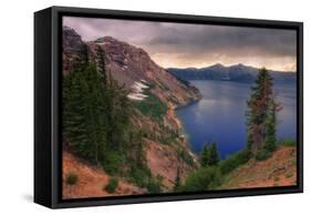 Afternoon Storm at Crater Lake, Oregon-Vincent James-Framed Stretched Canvas