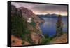 Afternoon Storm at Crater Lake, Oregon-Vincent James-Framed Stretched Canvas