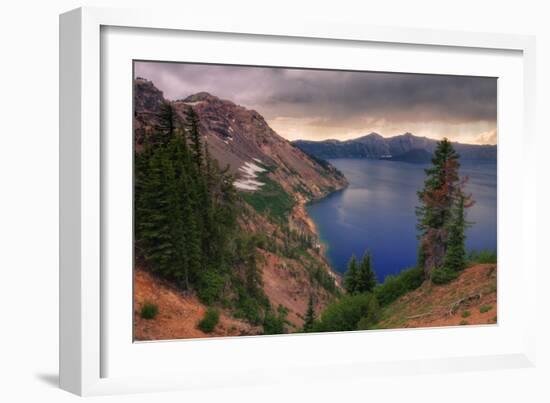 Afternoon Storm at Crater Lake, Oregon-Vincent James-Framed Photographic Print