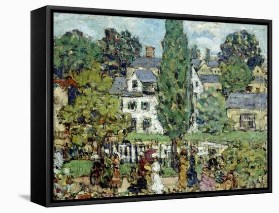 Afternoon Stroll, Summer-Maurice Brazil Prendergast-Framed Stretched Canvas