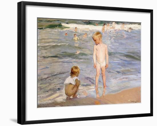 Afternoon Sun, Valencia Beach, 1910-Joaqu?n Sorolla y Bastida-Framed Giclee Print