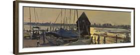 Afternoon Sunlight, Bosham: The Collie Sea Dog, 2011-Peter Brown-Framed Giclee Print