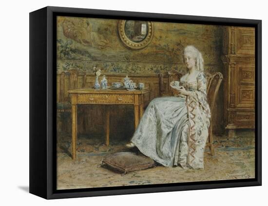 Afternoon Tea, 1876-George Goodwin Kilburne-Framed Stretched Canvas