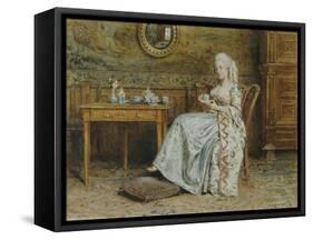 Afternoon Tea, 1876-George Goodwin Kilburne-Framed Stretched Canvas