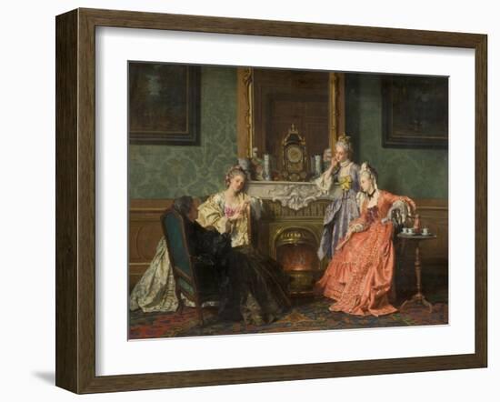 Afternoon Tea, 1879-Jean Carolus-Framed Giclee Print