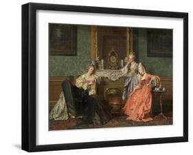 Afternoon Tea, 1879-Jean Carolus-Framed Giclee Print