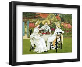 Afternoon Tea, 1886-Catherine Greenaway-Framed Giclee Print