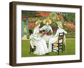 Afternoon Tea, 1886-Catherine Greenaway-Framed Giclee Print