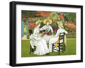 Afternoon Tea, 1886-Catherine Greenaway-Framed Giclee Print