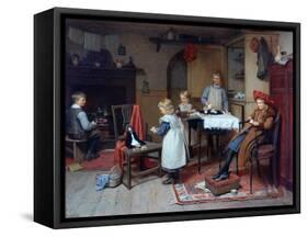 Afternoon Tea, 1895-Harry Brooker-Framed Stretched Canvas