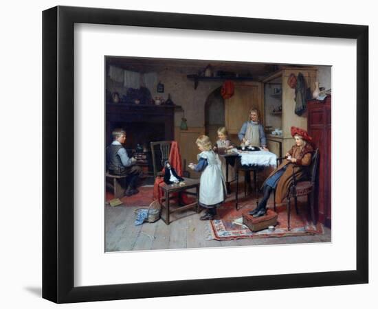 Afternoon Tea, 1895-Harry Brooker-Framed Giclee Print